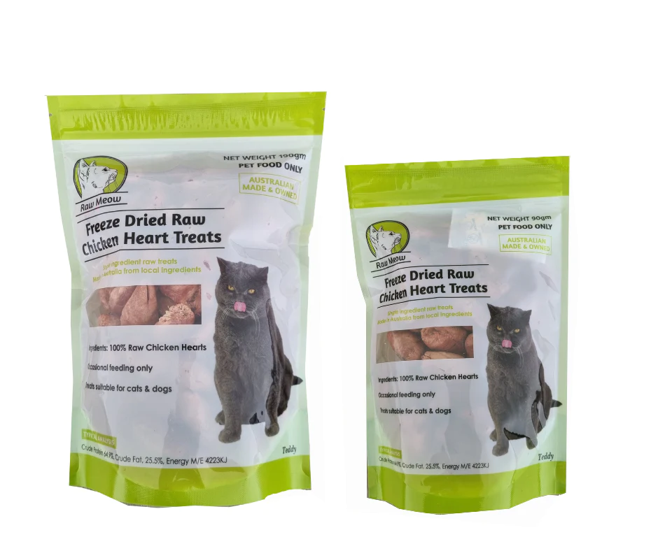 Raw Meow- Freeze Dried Chicken Hearts