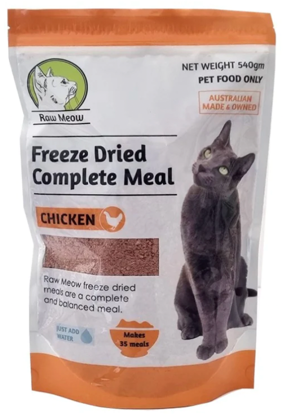 Raw Meow- Complete and Balanced Freeze Dried Meals