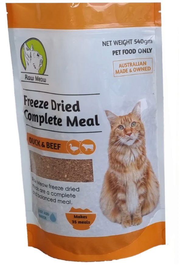 Raw Meow- Complete and Balanced Freeze Dried Meals